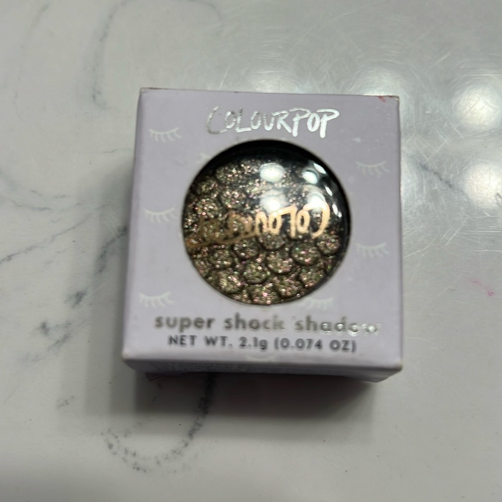 Colourpop eyeshadow super shock shadow/glitter new in box